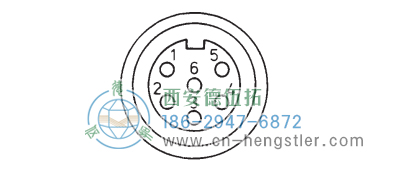 RI36-O標準實心軸光電增量編碼器外形及安裝尺寸(電氣連接 M16 連接器 Binder，6 腳) 德國hengstler(亨士樂)編碼器